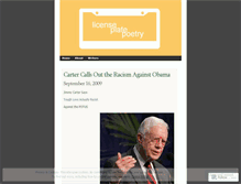 Tablet Screenshot of licenseplatepoetry.wordpress.com