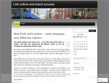 Tablet Screenshot of linkcultureandbrandsuccess.wordpress.com