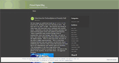 Desktop Screenshot of primaldigital.wordpress.com