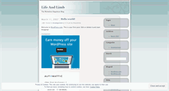 Desktop Screenshot of lifeandlimb.wordpress.com