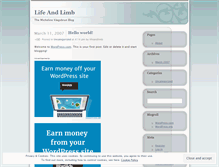 Tablet Screenshot of lifeandlimb.wordpress.com