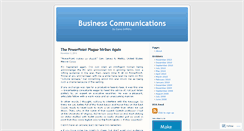 Desktop Screenshot of businesscommunications.wordpress.com