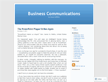 Tablet Screenshot of businesscommunications.wordpress.com