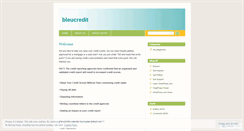 Desktop Screenshot of bleucredit.wordpress.com