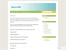 Tablet Screenshot of bleucredit.wordpress.com