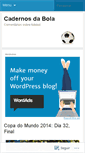 Mobile Screenshot of cadernosdabola.wordpress.com