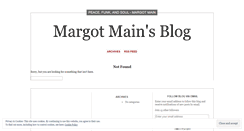 Desktop Screenshot of margotmain.wordpress.com