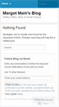Mobile Screenshot of margotmain.wordpress.com