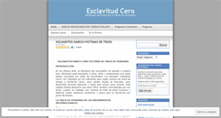 Desktop Screenshot of esclavitudcero.wordpress.com