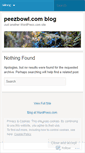 Mobile Screenshot of peezbowl.wordpress.com