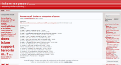 Desktop Screenshot of islaamexposed.wordpress.com