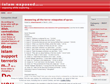 Tablet Screenshot of islaamexposed.wordpress.com