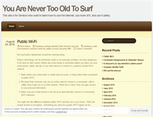 Tablet Screenshot of internetuseforseniors.wordpress.com