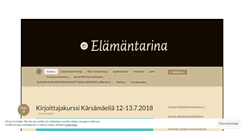 Desktop Screenshot of elamantarinayhdistys.wordpress.com