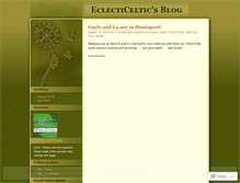 Tablet Screenshot of eclecticeltic.wordpress.com