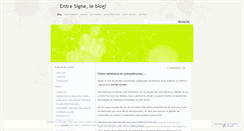 Desktop Screenshot of entresigne.wordpress.com