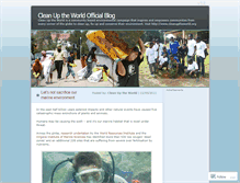 Tablet Screenshot of cleanuptheworld.wordpress.com