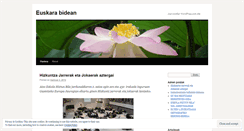 Desktop Screenshot of euskarabidean.wordpress.com