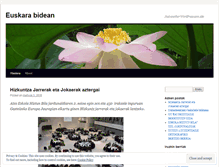 Tablet Screenshot of euskarabidean.wordpress.com