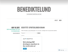 Tablet Screenshot of benediktelund.wordpress.com