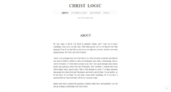 Desktop Screenshot of christlogic.wordpress.com