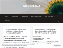 Tablet Screenshot of orissajobs123.wordpress.com
