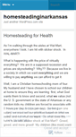 Mobile Screenshot of homesteadinginarkansas.wordpress.com