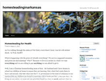 Tablet Screenshot of homesteadinginarkansas.wordpress.com