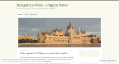 Desktop Screenshot of hungarianvoice.wordpress.com