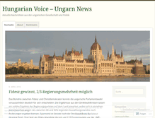 Tablet Screenshot of hungarianvoice.wordpress.com