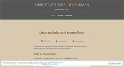 Desktop Screenshot of bodman.wordpress.com