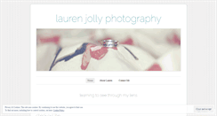 Desktop Screenshot of laurenjollyphotography.wordpress.com