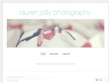 Tablet Screenshot of laurenjollyphotography.wordpress.com