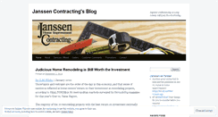 Desktop Screenshot of janssenhomeimprovement.wordpress.com
