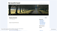 Desktop Screenshot of mybeautifulhawaii.wordpress.com