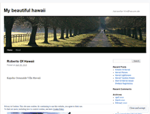 Tablet Screenshot of mybeautifulhawaii.wordpress.com