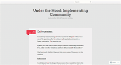 Desktop Screenshot of communityhood.wordpress.com