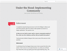 Tablet Screenshot of communityhood.wordpress.com