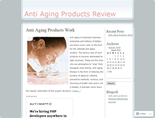 Tablet Screenshot of antiagingproducts411.wordpress.com
