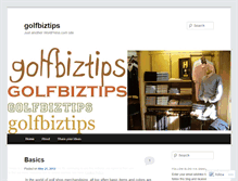 Tablet Screenshot of golfbiztips.wordpress.com