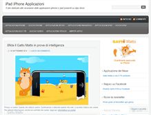 Tablet Screenshot of iphoneipadapplicazioni.wordpress.com