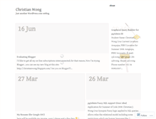 Tablet Screenshot of christianwong.wordpress.com