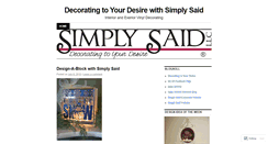 Desktop Screenshot of decoratingtoyourdesire.wordpress.com