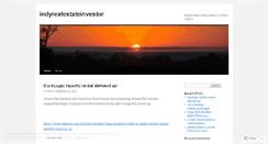 Desktop Screenshot of indyrealestateinvestor.wordpress.com