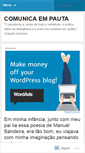 Mobile Screenshot of comunicaempauta.wordpress.com