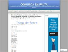 Tablet Screenshot of comunicaempauta.wordpress.com