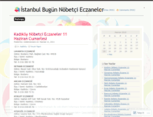Tablet Screenshot of istanbulnobetcieczane.wordpress.com
