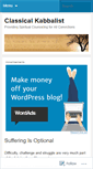 Mobile Screenshot of classicalkabbalist.wordpress.com