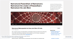 Desktop Screenshot of namramunimaharajsaheb.wordpress.com