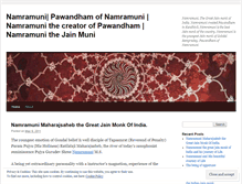 Tablet Screenshot of namramunimaharajsaheb.wordpress.com